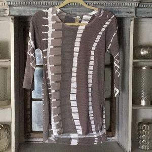 Atelier 5 Tunic SZ XS NWOT Hi-Lo 3/4 Sleeve